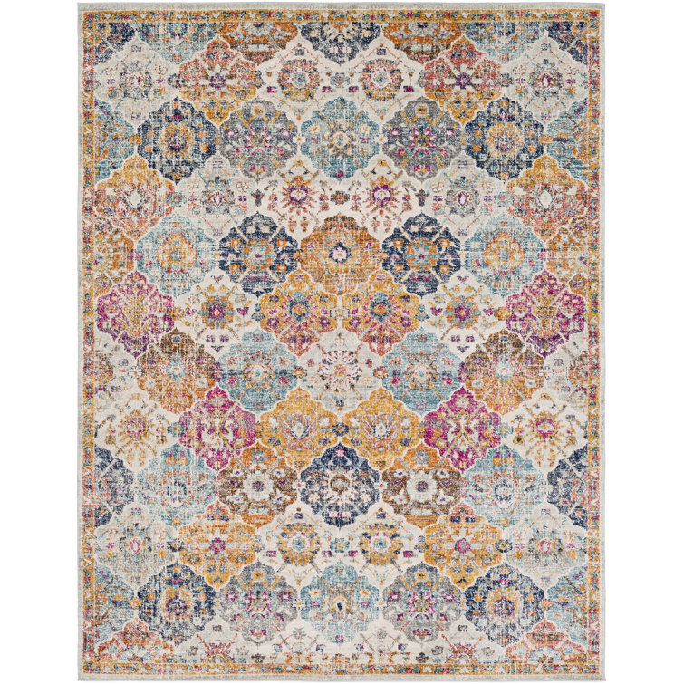 Mistana™ Hillsby Oriental Saffron/Burnt Area Rug